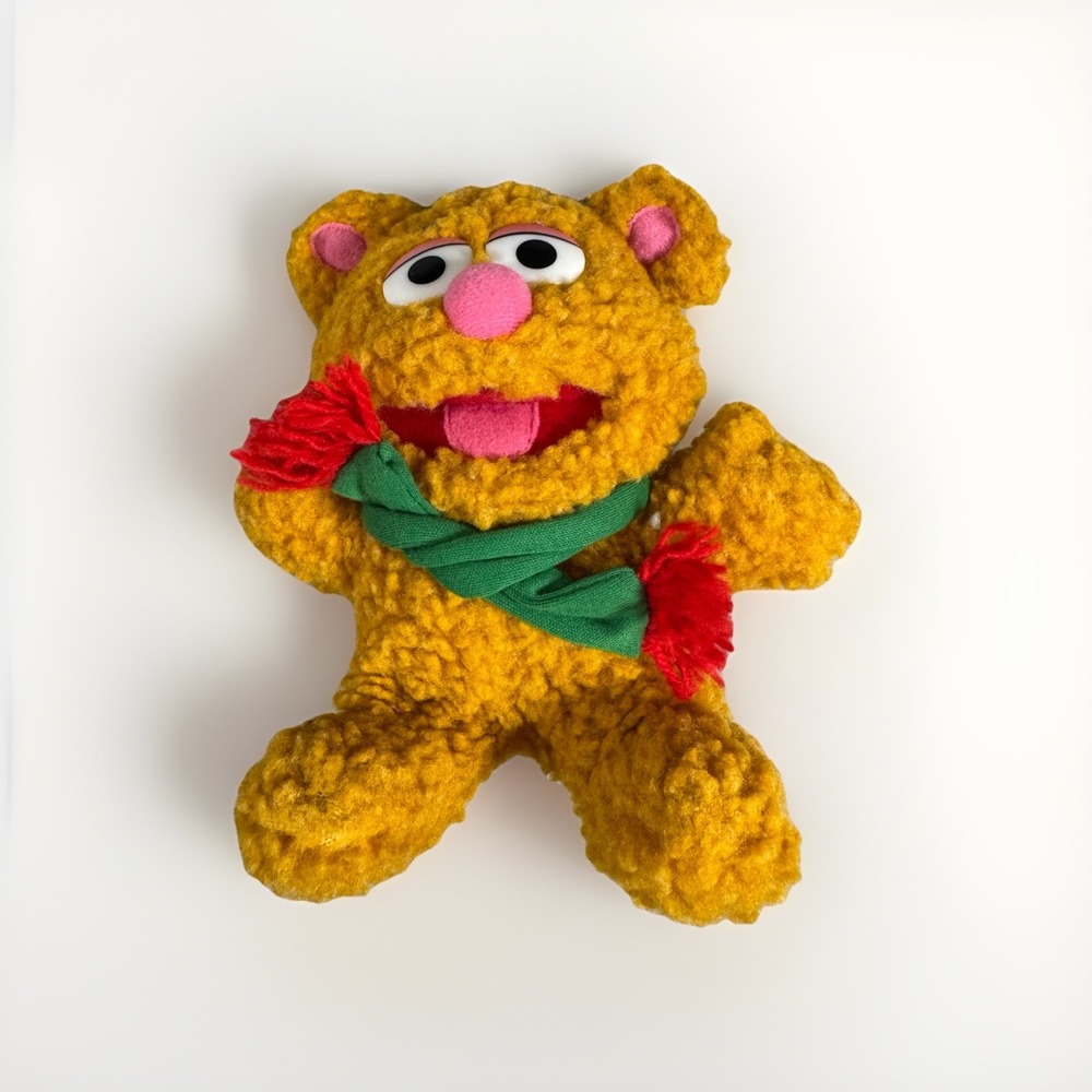 Vintage 1987 Baby Fozzie Bear Plush Muppets Henson Simon Marketing Toy